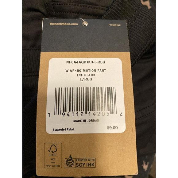 The North Face Aphrodite Motion Pants Women Size Large Black NF0A4AQD-L-Reg - Picture 6 of 6